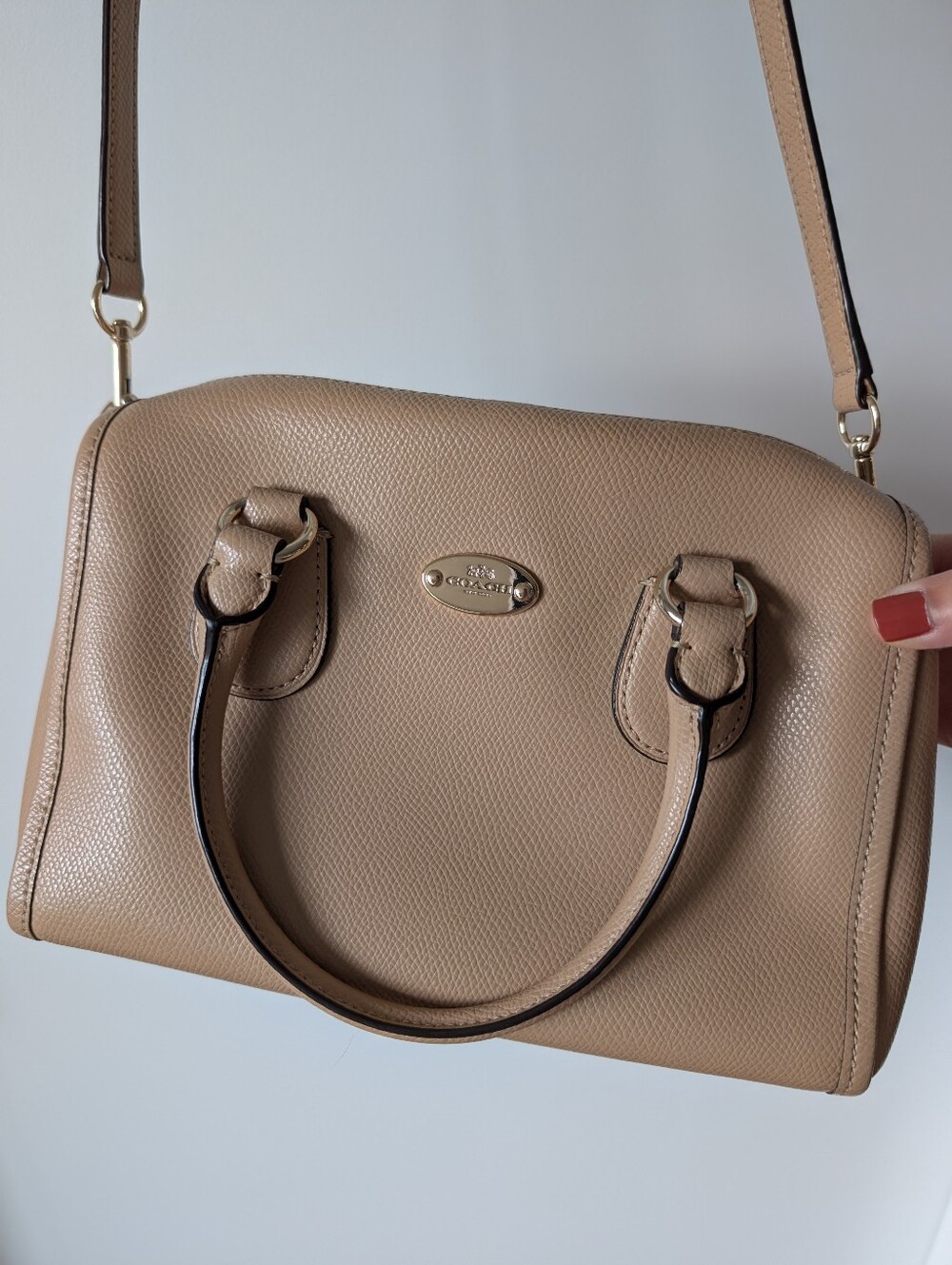 Coach Tan Leather Crossbody AS IS - Picture 12 of 16